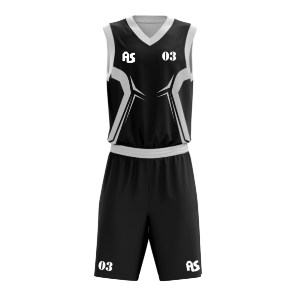 Black and White Basketball Uniform